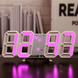 Настільний 3D годинник з LED підсвіткою (дата, температура)