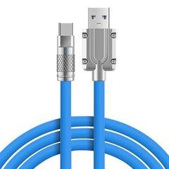 Силиконовый кабель USB Type-C (1 м, синий)