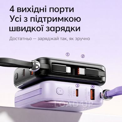 Повербанк AWEI P560L (10000mAh, 22.5W, Чорний)