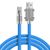 Силіконовий кабель USB Type-C (1 м, синій)