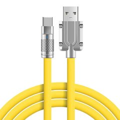 Силиконовый кабель USB Type-C (1 м, желтый)