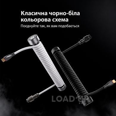 Кабель GravaStar Coiled Aviator USB-C (Black) (3 / 5)