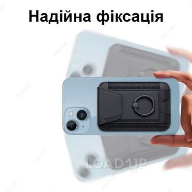 Кардхолдер MagSafe для телефона DIENQI CX03 (PU кожа, магнитный)