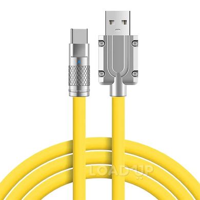 Силіконовий кабель USB Type-C (1 м, жовтий)