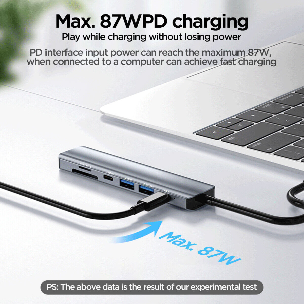 USB Type-C хаб 7 в 1 подключение устройств фото 1