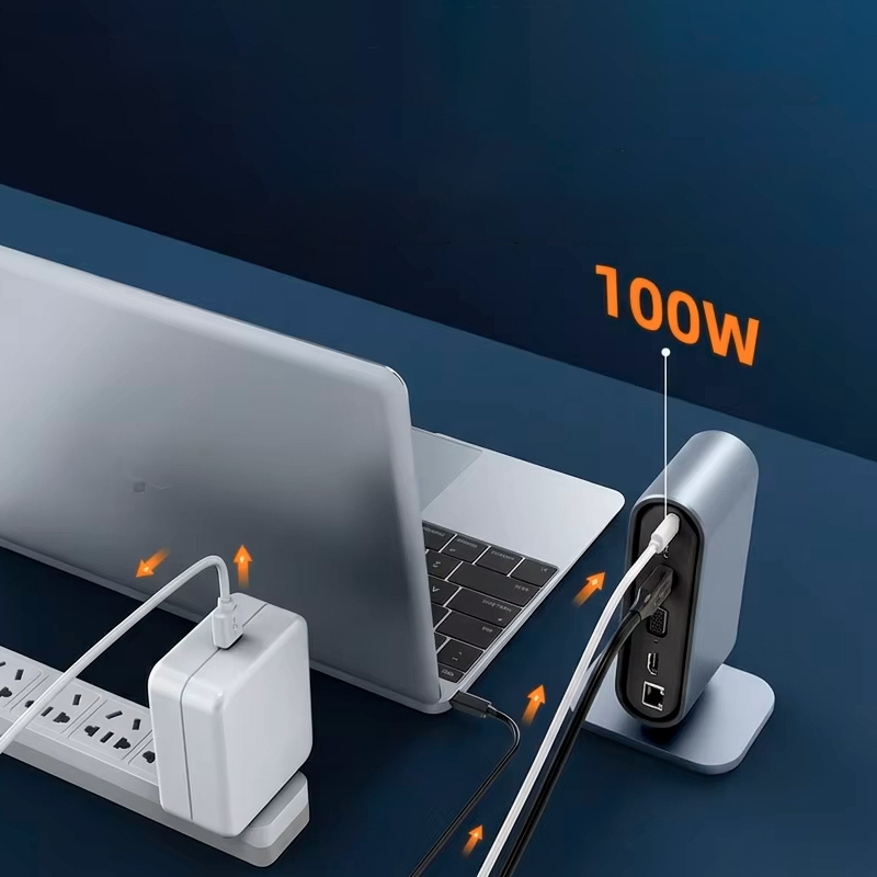 USB-C док-станція 12-в-1 з HDMI 4K та VGA