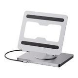 USB-C хаб, док-станція Blueendless ST108A 10в1 (Сірий)