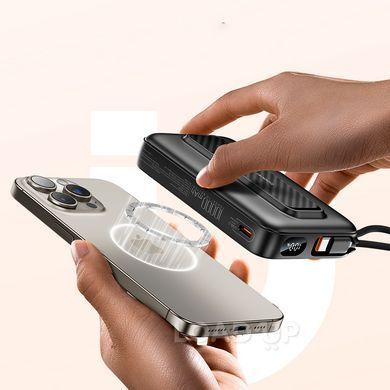 Повербанк з MagSafe Toocki TP03251 (10000 мАг, бездротовий, магнітний)&zwnj; (3 / 5)