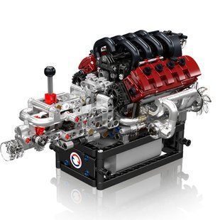 Конструктор &laquo;Двигун Gran Turismo V8&raquo; Mould King 10227 (ABS, 787 деталей)