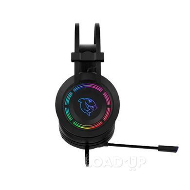 Ігрові навушники Ajazz DHG160 (7.1, RGB, чорні)