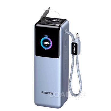 Павербанк UGREEN Nexode PB728 (25000mAh, 200W, Встроенный кабель, 4 выхода, Синий) (1 / 5) - LOADUP.COM.UA Павербанк UGREEN Nexode PB728 (25000mAh, 200W, Встроенный кабель, 4 выхода, Синий) (1 / 5)