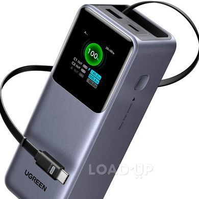 Павербанк UGREEN Nexode PB728 (25000mAh, 200W, Встроенный кабель, 4 выхода, Синий) (2 / 5) - LOADUP.COM.UA Павербанк UGREEN Nexode PB728 (25000mAh, 200W, Встроенный кабель, 4 выхода, Синий) (2 / 5)