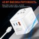 Універсальний мережевий адаптер LDNIO Z8 (GaN 45W)