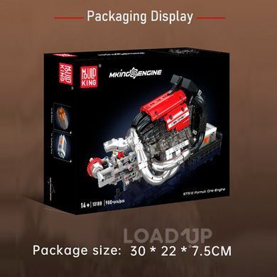 Конструктор &laquo;Двигун STR13 F1&raquo; Mould King 10188 (ABS, 980 деталей)