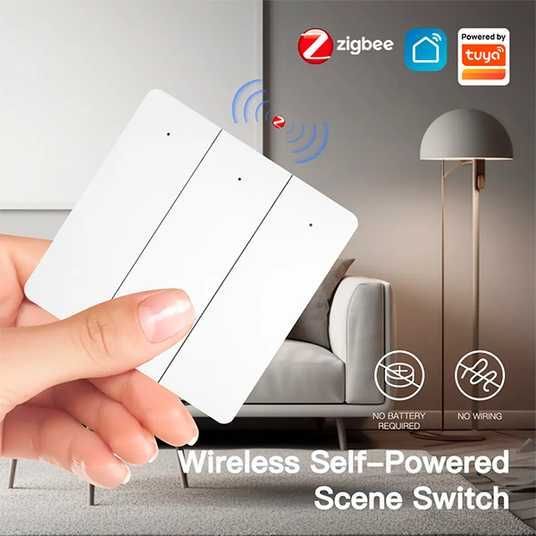Умный выключатель, wifi выключатель Moes ZT-LP-ZEU2 (Wi-Fі, Google