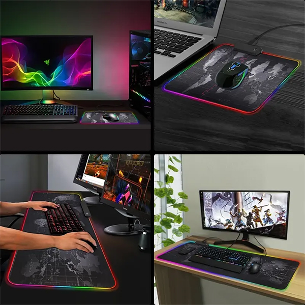 Игровой RGB коврик большая поверхность фото 1