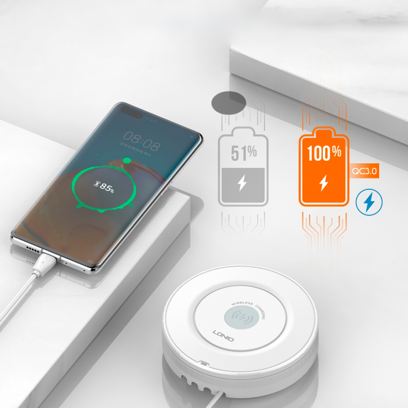 Настільна зарядна станція LDNIO AW003 15W Wireless Charger фото 1