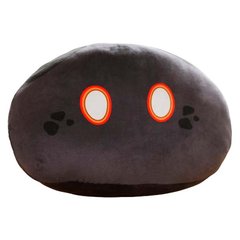 М'яка іграшка Гео Слайм / Geo Slime "Genshin Impact" (30 см, чорний)