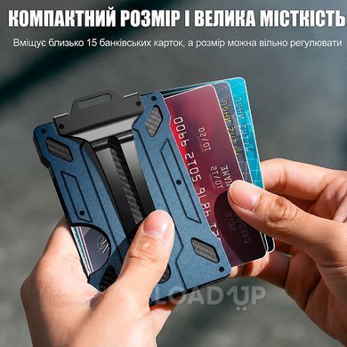 Картхолдер з алюмінієвого сплаву 036 (RFID-захист, чорний)