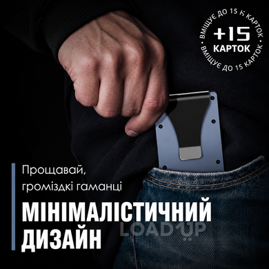 Картхолдер з з вуглецевого волокна (RFID-захист,чорний)