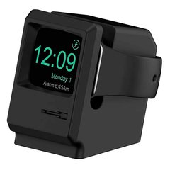 Силиконовый держатель для зарядки Apple Watch (черный)