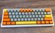 Механическая клавиатура Leaven K610 (61 клавиша, RGB, USB Type-C, Orange and Gray)