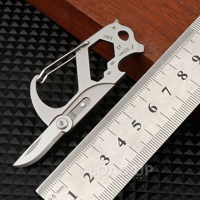 Карабін EDC (алюмінієвий, багатофункціональний, 5-в-1)
