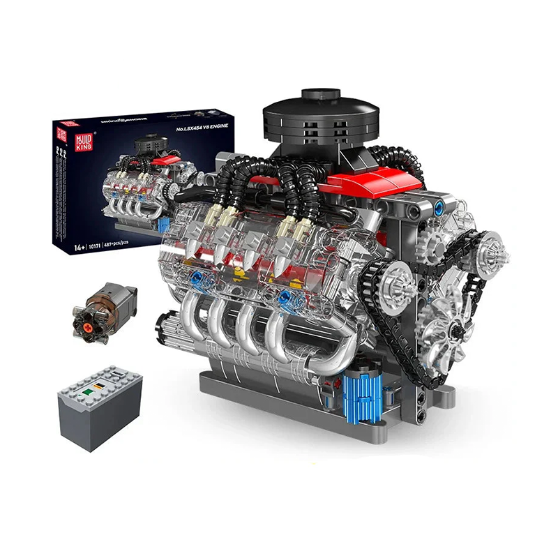 Конструктор Mould King 10171 LSX 454 V8 двигун фото 1