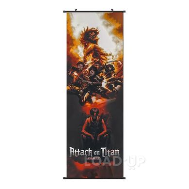 Аніме гобелен Атака титанів / Attack on Titan (70x30 см)