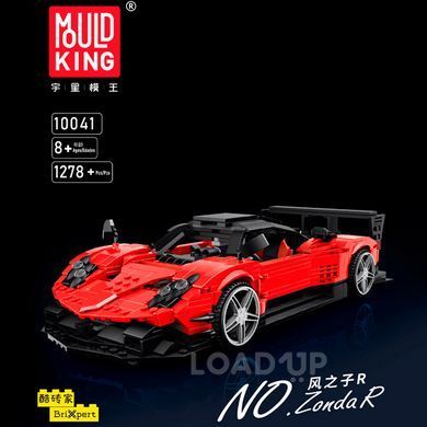 Конструктор &laquo;Спорткар Red Speed&raquo; Mould King 10041 (ABS, 1278 деталей)
