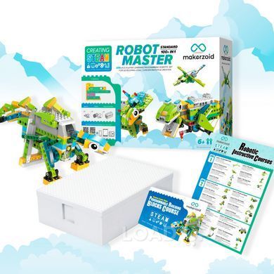 Конструктор Makerzoid Robot Master Standard (370+ деталей, программируемый, MKZ-RM-SD)