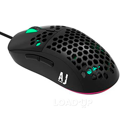 Игровая мышка Ajazz AJ380R (6 клавиш, RGB, 12400DPI, Black)