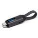 Кабель-брелок 4-в-1 (100 Вт, 5 А, Type-C, Micro-USB, Черный)