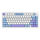 Бездротова механічна клавіатура Attack SHARK X85 (82 клавіші, BT, 2.4 Гц, USB Type-C, Starlight White)