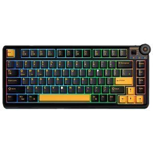 Бездротова механічна клавіатура AULA AU75 (81 клавіша, Type-C, Bluetooth, 2.4 Ггц, Thunder Black)