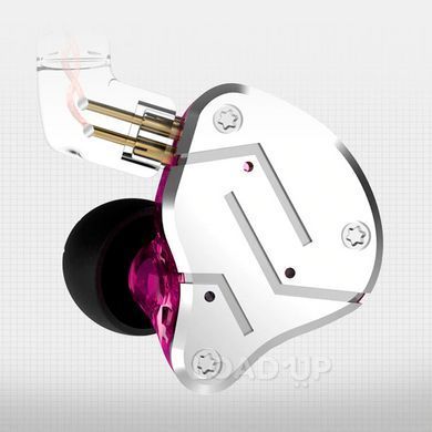 Навушники KZ ZSN Pro (Гібридні, 1BA+1DD, Hi-Fi, Bluetooth, з мікрофоном, IPX4)