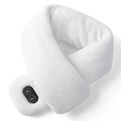 Шарф з підігрівом (масаж, USB, білий)