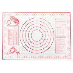 Cиликоновый коврик для раскатки теста (с линейкой, 50х70 см)