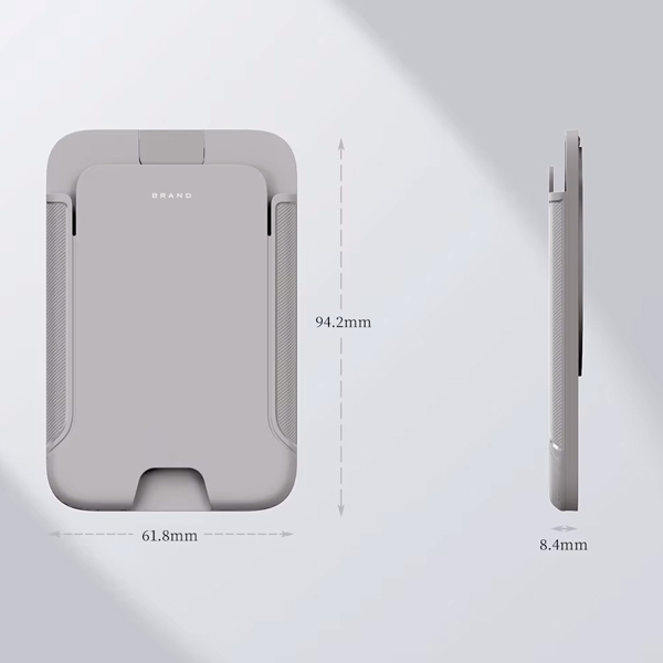 Картхолдер MagSafe с подставкой для iPhone вид сбоку