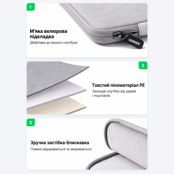 Чехол для ноутбука Ugreen 60985 для 13 дюймов