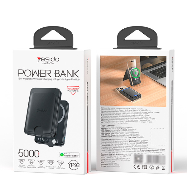 Yesido YP93 быстрая зарядка 20W power delivery