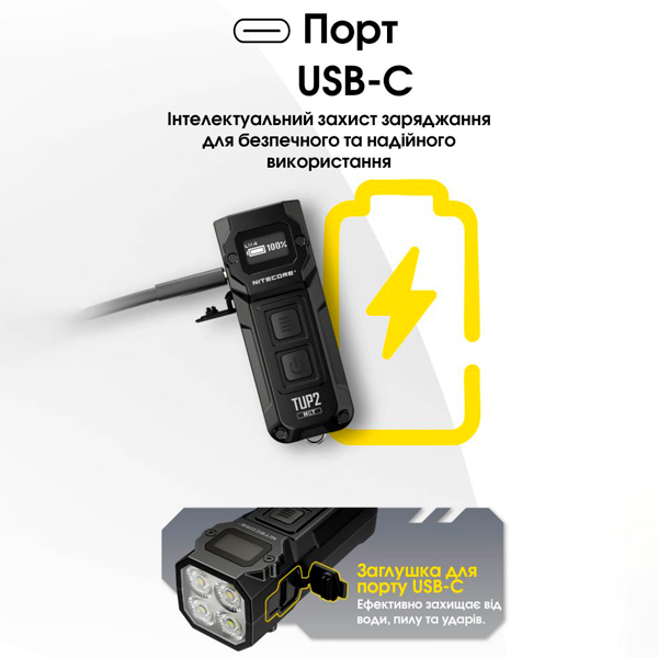 Фонарь Nitecore TUP2 1200 люмен компактный EDC