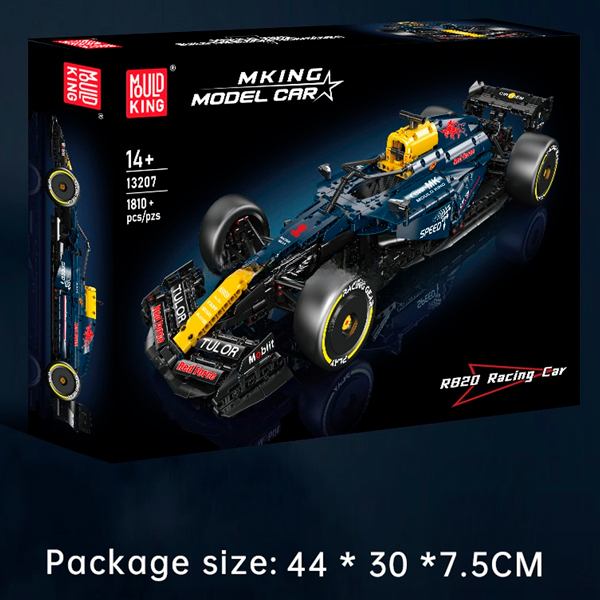 Готова модель Mould King 13207 Спорткар RB20