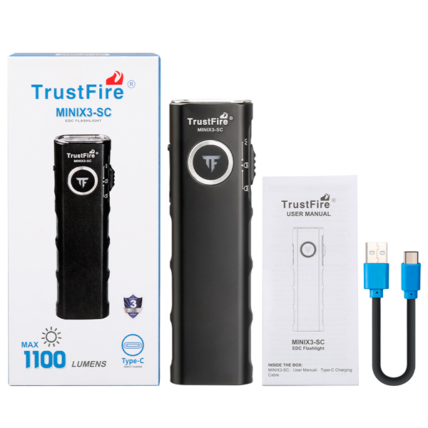 TrustFire MINIX3-SC зарядка type c аккумулятор