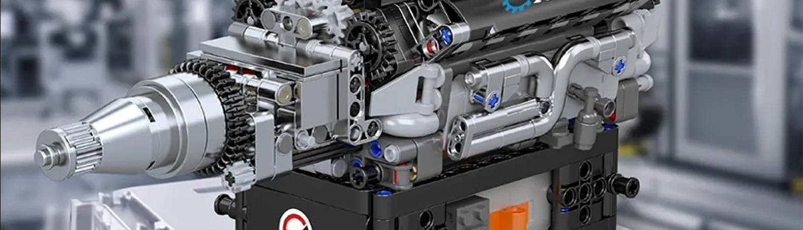Конструктор «Двигун RR V12» Mould king 10205 (ABS, 733 деталі) фото №2