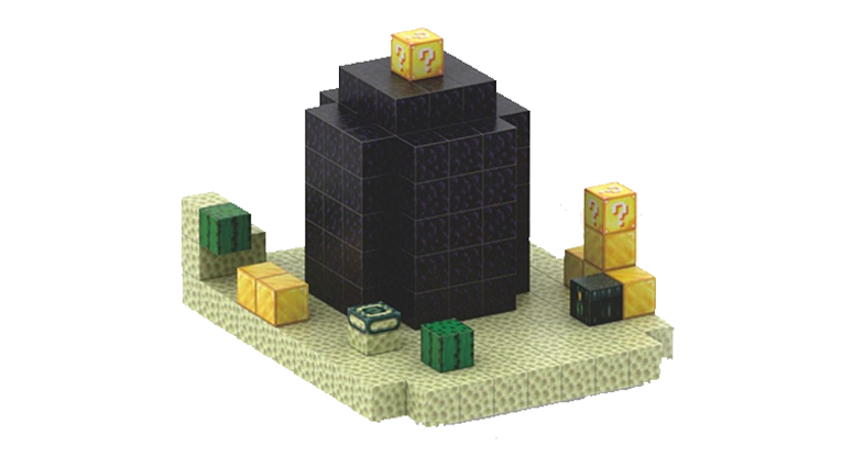 Магнітний конструктор «Обсидіанова башта» My World Minecraft (192 магнітні блоки, T056) фото №1