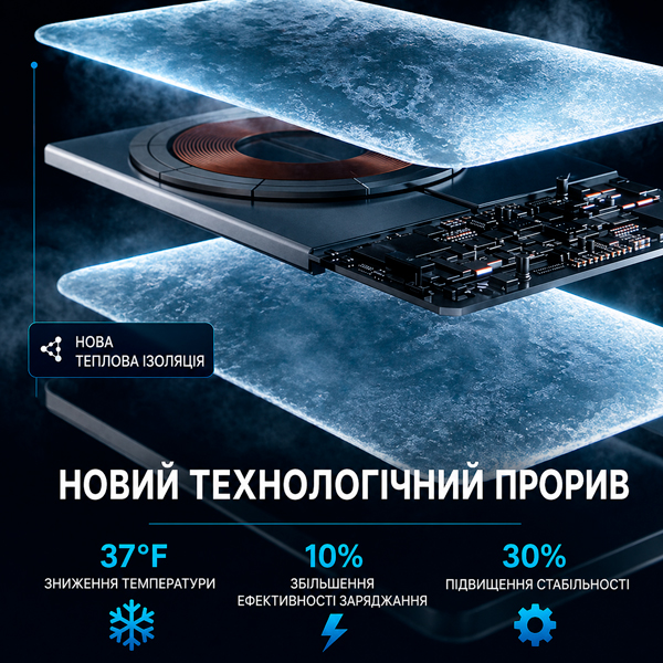 MagSafe повербанк LISEN магнитная фиксация