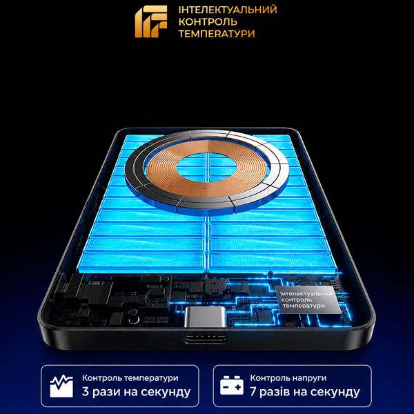Компактный повербанк LISEN 5000 мАч тонкий корпус